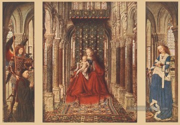  Triptyque Tableaux - Petit Triptyque Renaissance Jan van Eyck